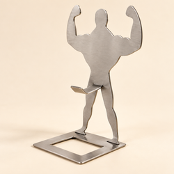 Flexing stainless steel sausage holder